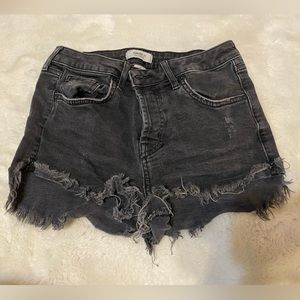 Black Denim shorts